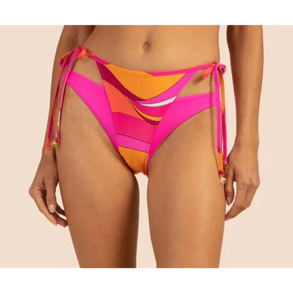 Trina Turk Vivid Vista Tie Side Bikini Bottom 4 NWT - Picture 1 of 3